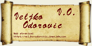 Veljko Odorović vizit kartica